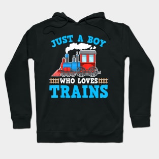 Train Birthday  Who Loves Trains Toddler Kids Hoodie